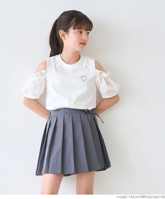 肩あきTシャツ キッズ メール便可 - Image 12