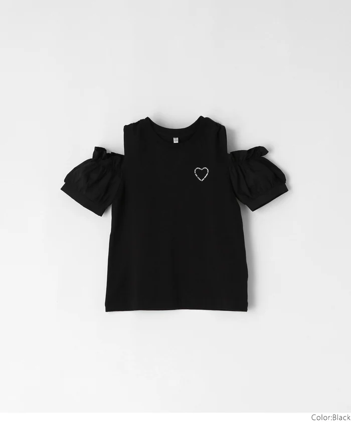 肩あきTシャツ キッズ メール便可 - Image 15
