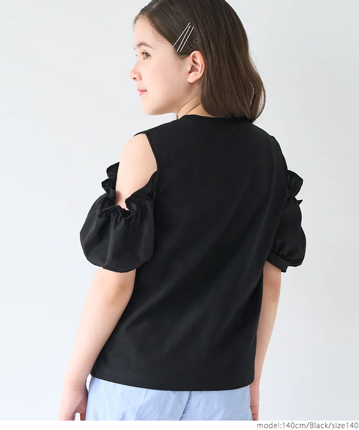 肩あきTシャツ キッズ メール便可 - Image 5