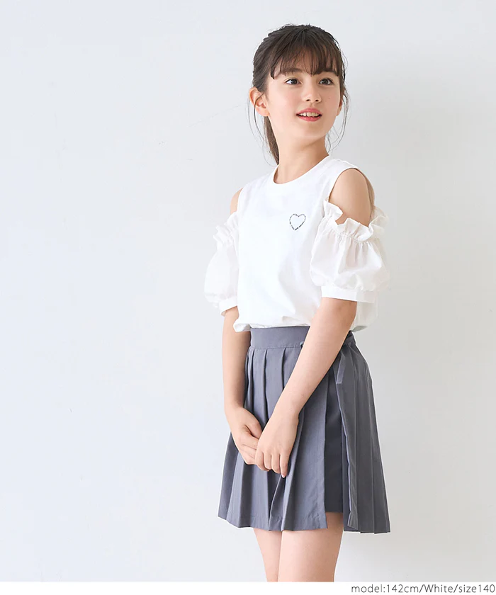 肩あきTシャツ キッズ メール便可 - Image 8