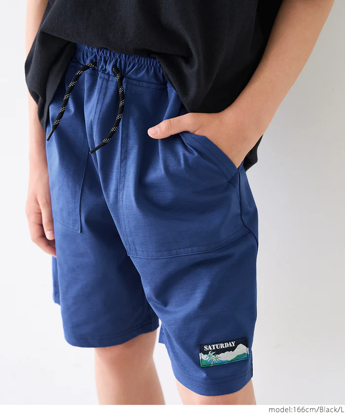 ロゴネームハーフパンツ キッズ メール便不可 - Image 11