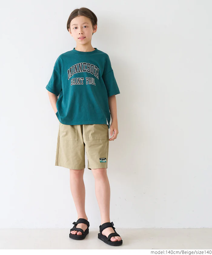 ロゴネームハーフパンツ キッズ メール便不可 - Image 2
