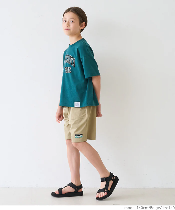ロゴネームハーフパンツ キッズ メール便不可 - Image 6