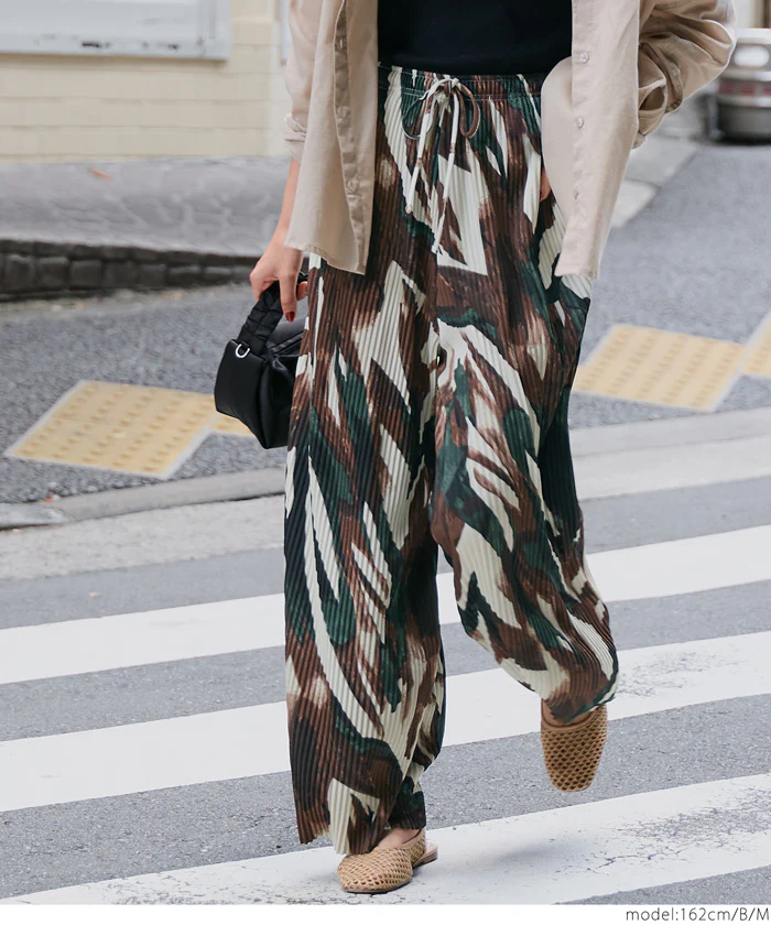 柄リブパンツ レディース メール便不可 - Image 15