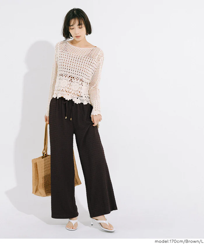 シボシャーリングパンツ レディース メール便不可 - Image 3