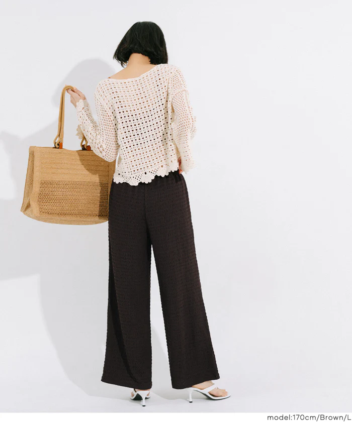 シボシャーリングパンツ レディース メール便不可 - Image 5