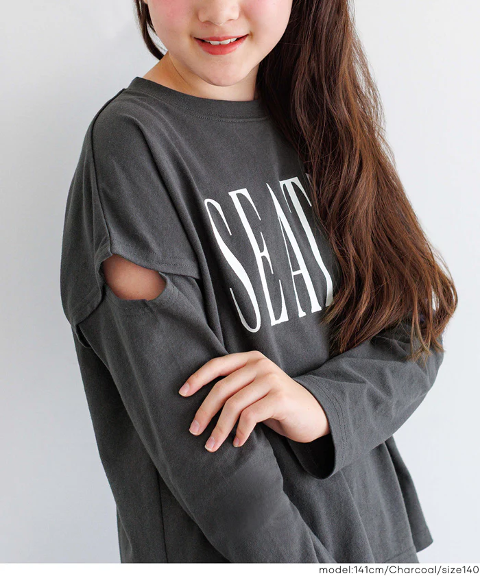 セール★1290円→550円 肩あきプリントTシャツ キッズ メール便不可 - Image 6