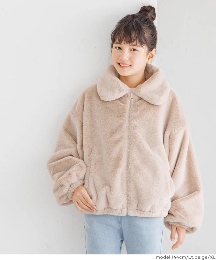 フェイクファージップブルゾン キッズ 送料無料/メール便不可 - Image 11