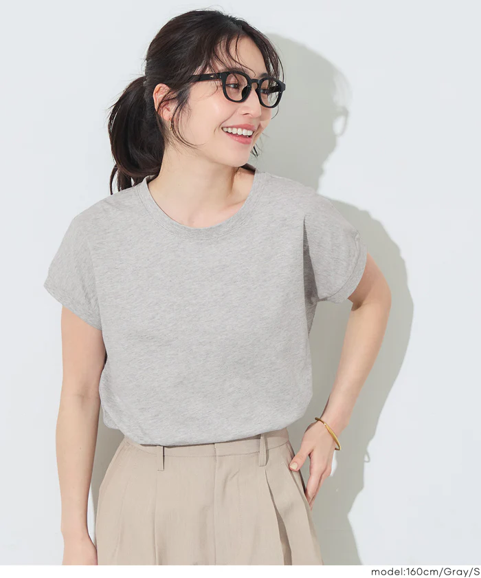 COTTON from the U.S.フレンチスリーブTシャツ レディース メール便不可 - Image 10