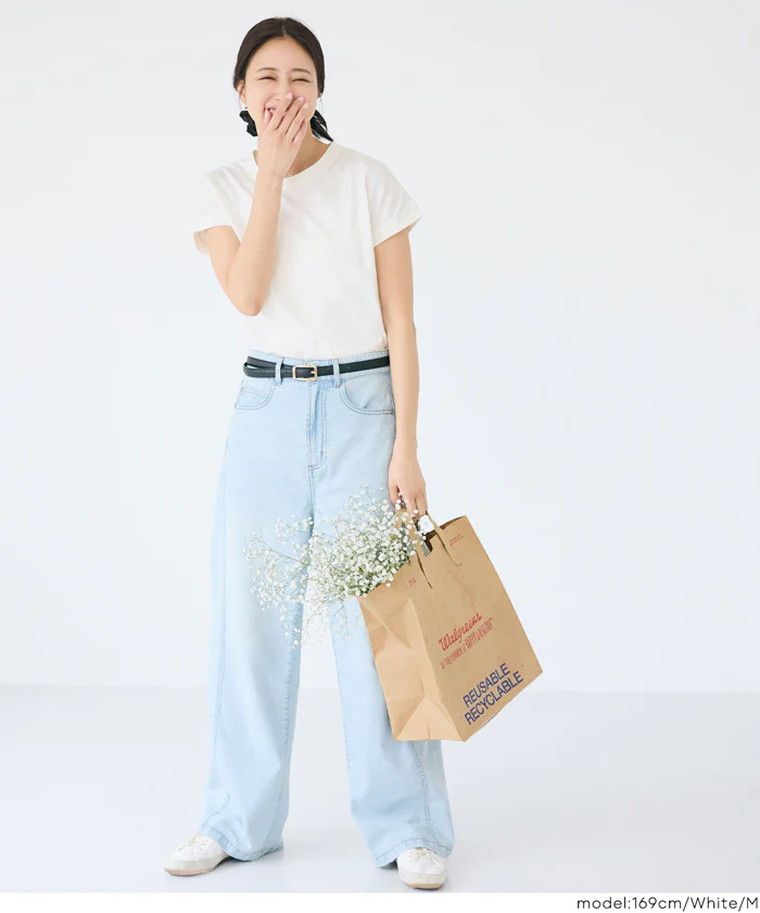COTTON from the U.S.フレンチスリーブTシャツ レディース メール便不可 - Image 4