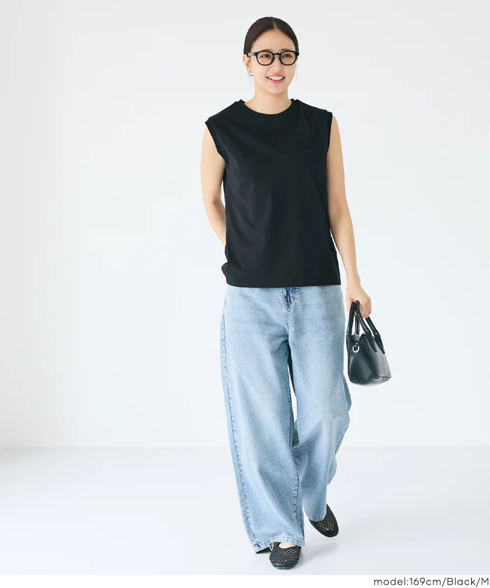 COTTON from the U.S.ノースリーブシャツ レディース メール便不可 - Image 9