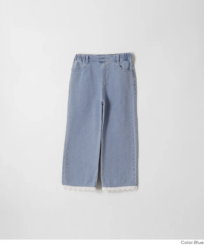 セール★2290円→1690円 デニム裾レースパンツ キッズ メール便不可 - Image 11
