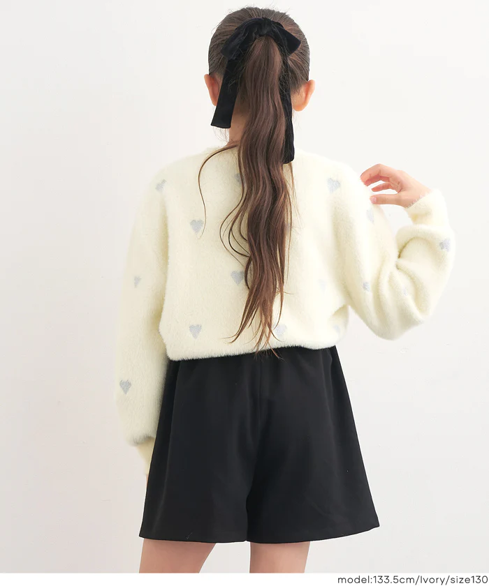 ラメハートニットプルオーバー キッズ メール便不可 - Image 10