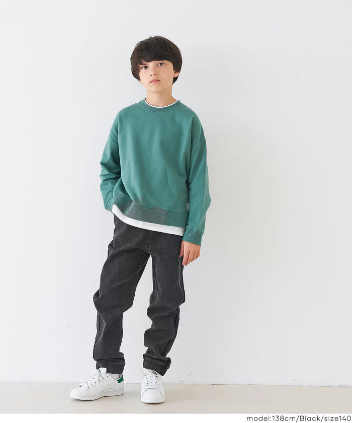 デニムサイドラインジョガーパンツ キッズ メール便不可 - Image 8