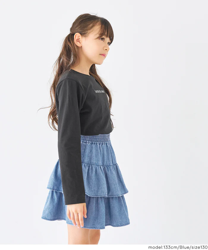 ハートボタンビスチェ＆Tシャツ 2点セット キッズ メール便不可 - Image 5