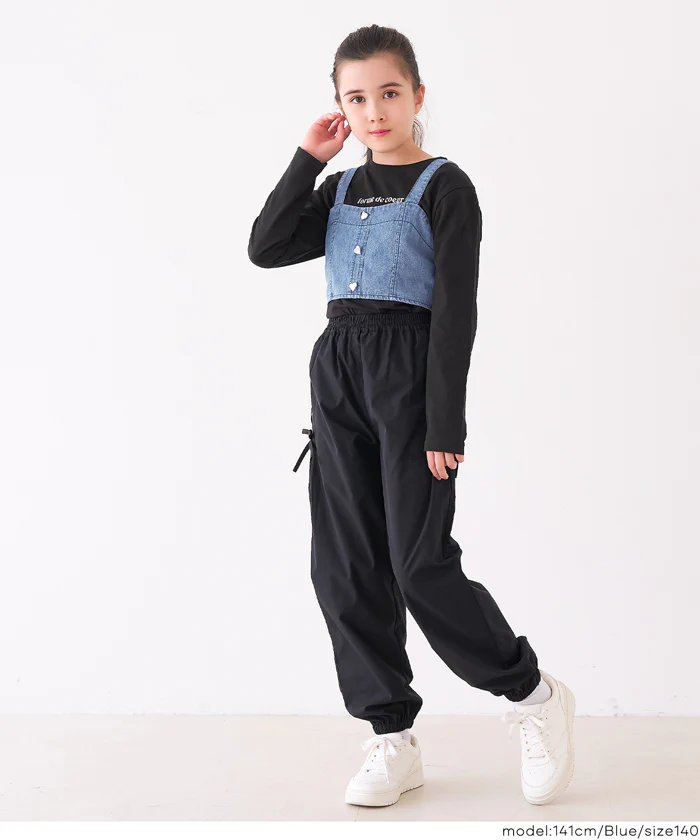 ハートボタンビスチェ＆Tシャツ 2点セット キッズ メール便不可 - Image 8