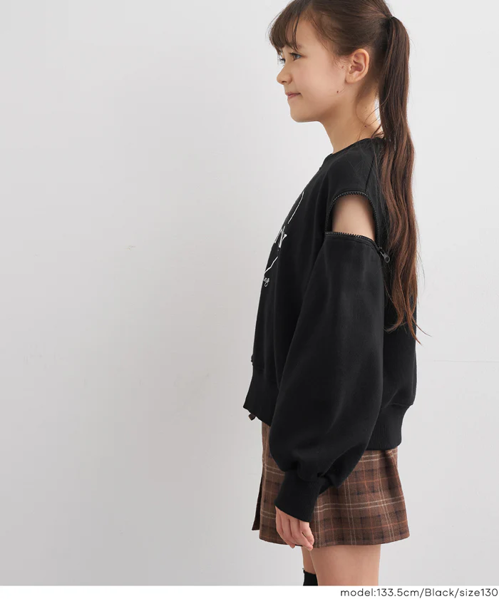 セール★1690円→990円 ジップ肩あきスウェットトップス キッズ メール便不可 - Image 12