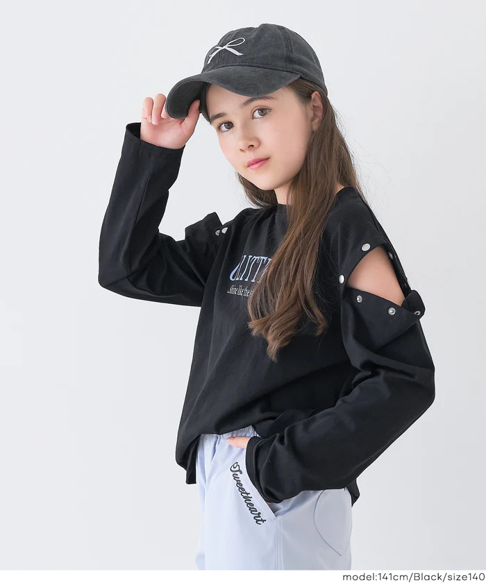 セール★1490円→550円 肩ボタンあき長袖Tシャツ キッズ メール便不可 - Image 11