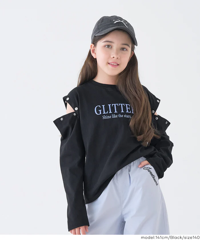 セール★1490円→550円 肩ボタンあき長袖Tシャツ キッズ メール便不可 - Image 13