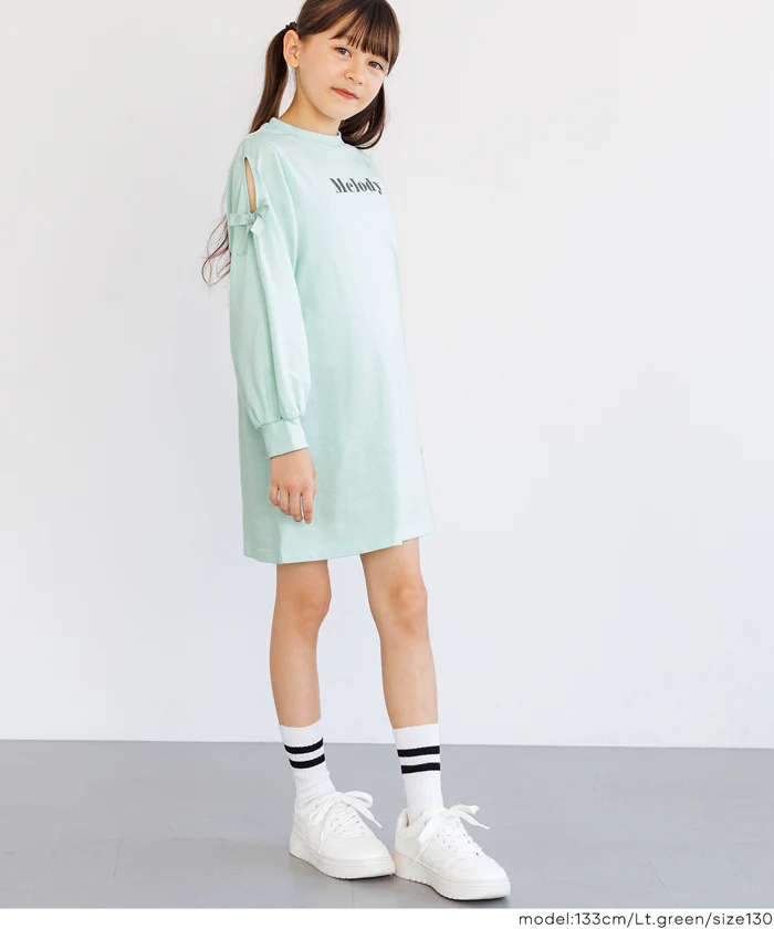 セール★1690円→550円 肩あき長袖カットソーワンピース キッズ メール便不可 - Image 6