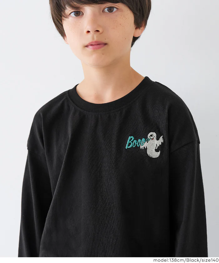 セール★990円→550円 ゴースト刺繍長袖Tシャツ キッズ メール便不可 - Image 13
