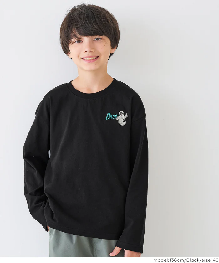 セール★990円→550円 ゴースト刺繍長袖Tシャツ キッズ メール便不可 - Image 8