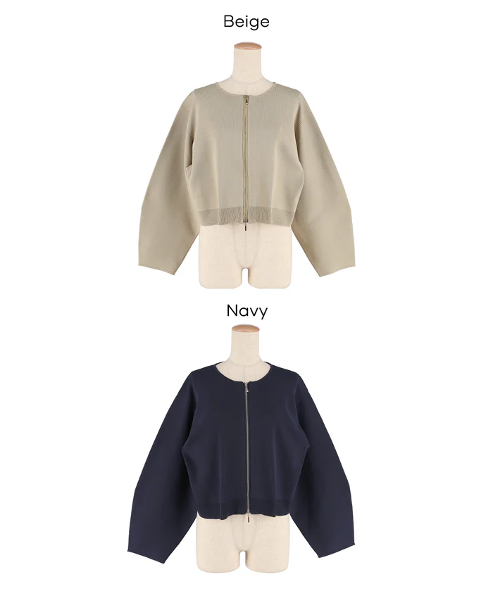 セール★2490円→1990円  ニットブルゾン レディース メール便不可 - Image 17