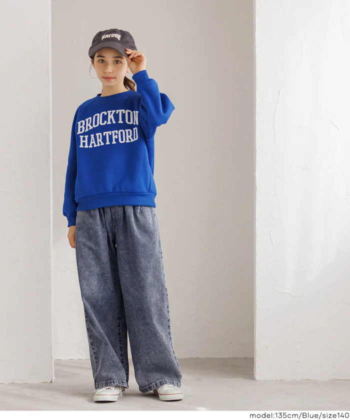 デニムワイドパンツ キッズ メール便不可 - Image 2