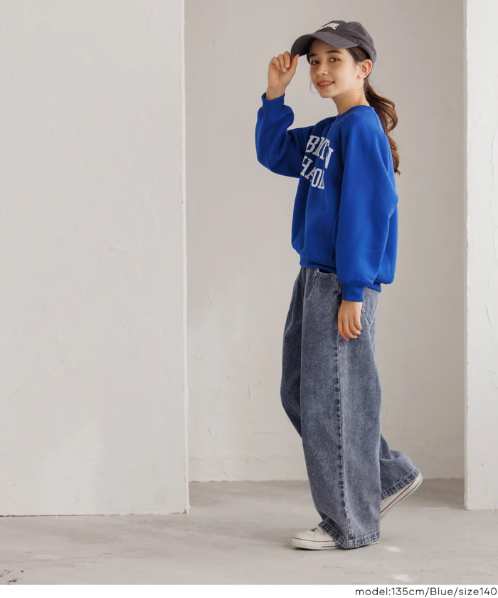 デニムワイドパンツ キッズ メール便不可 - Image 3