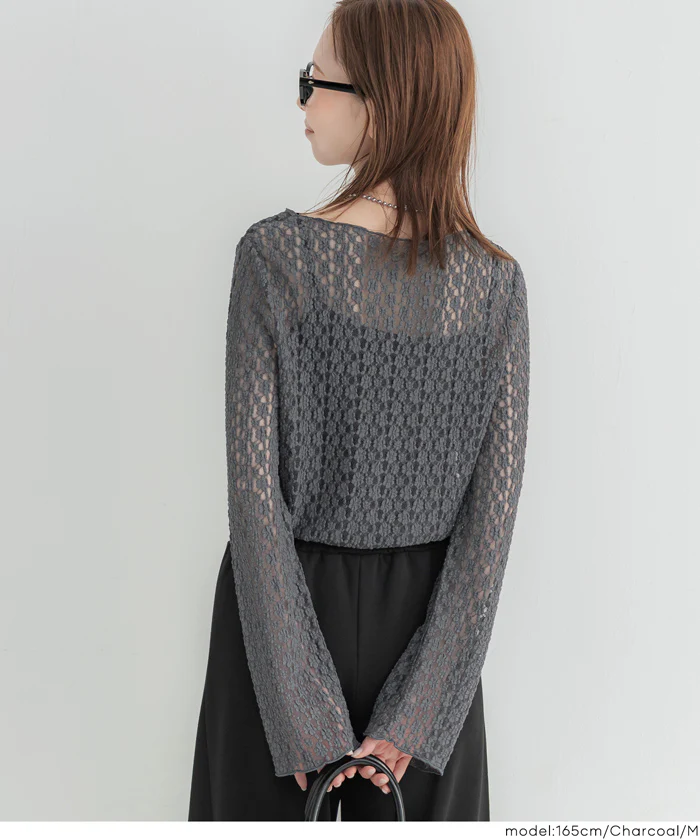 ストレッチレーストップス レディース メール便不可 - Image 11