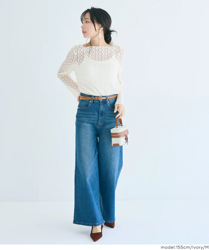 ストレッチレーストップス レディース メール便不可 - Image 7