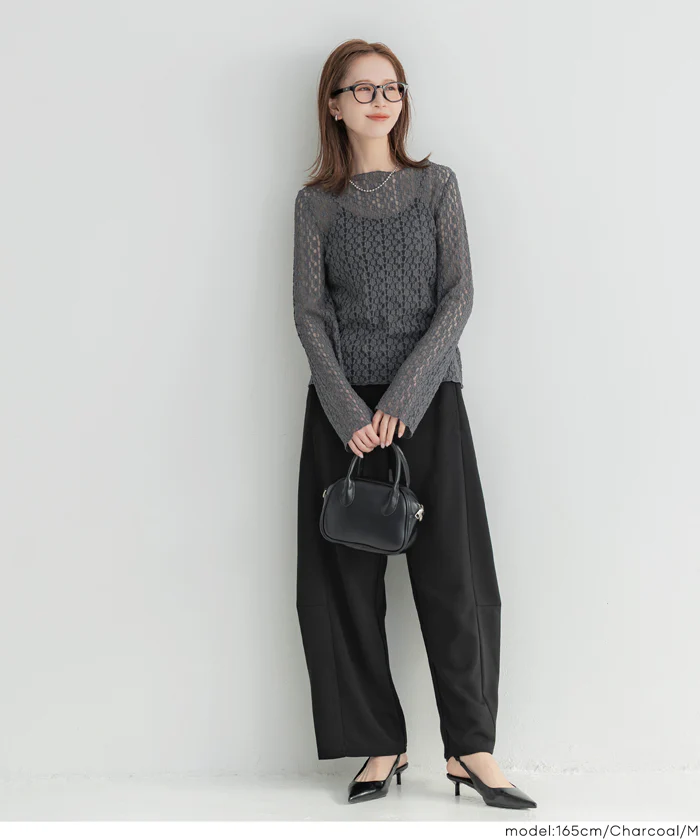 ストレッチレーストップス レディース メール便不可 - Image 8