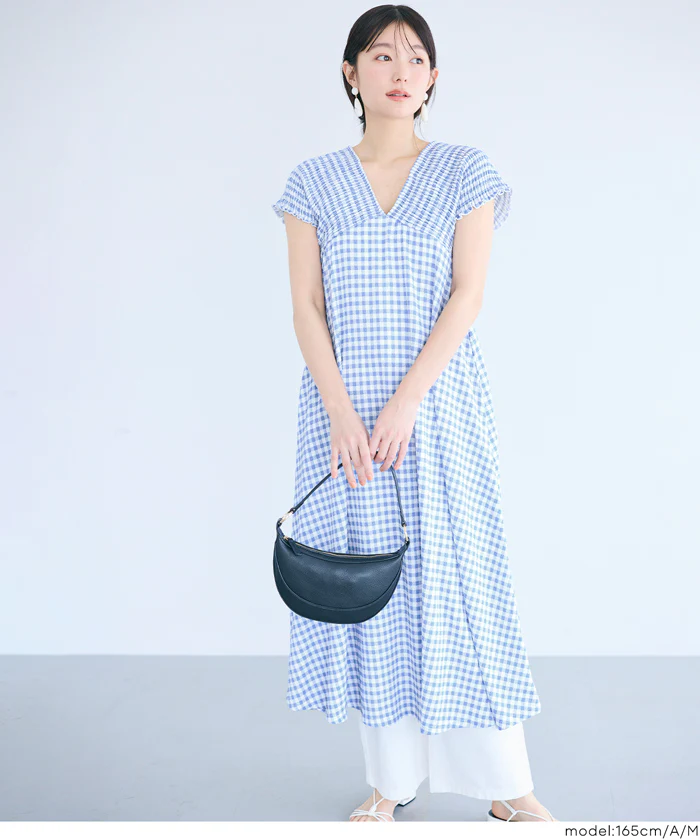 シャーリングバックリボンワンピース レディース メール便不可 - Image 11