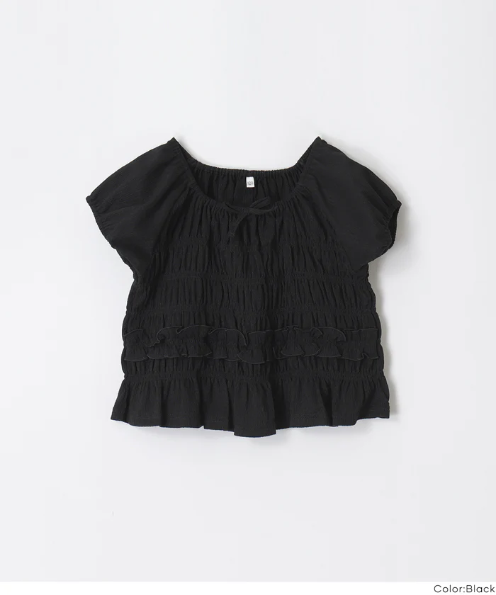 シャーリングカットブラウス キッズ メール便不可 - Image 14