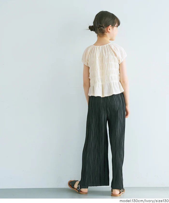 シャーリングカットブラウス キッズ メール便不可 - Image 4