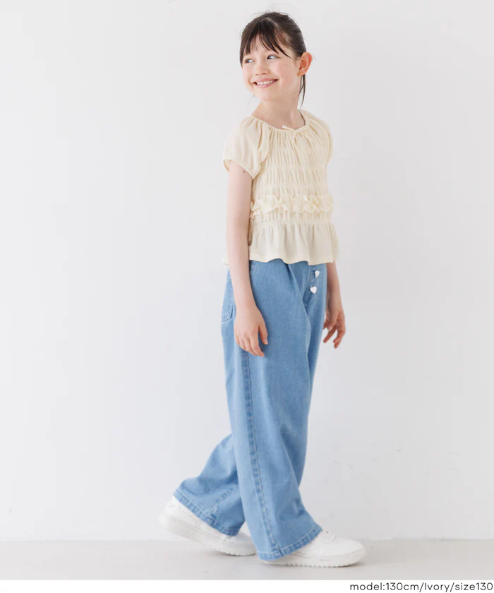 シャーリングカットブラウス キッズ メール便不可 - Image 6