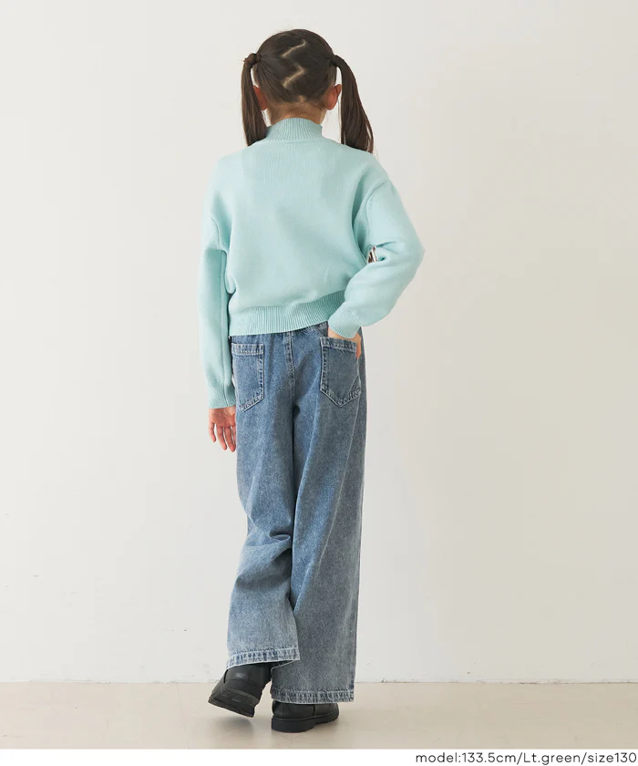 ハーフジップニットトップス キッズ メール便不可 - Image 10