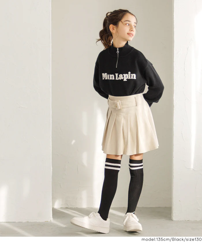 ハーフジップニットトップス キッズ メール便不可 - Image 6
