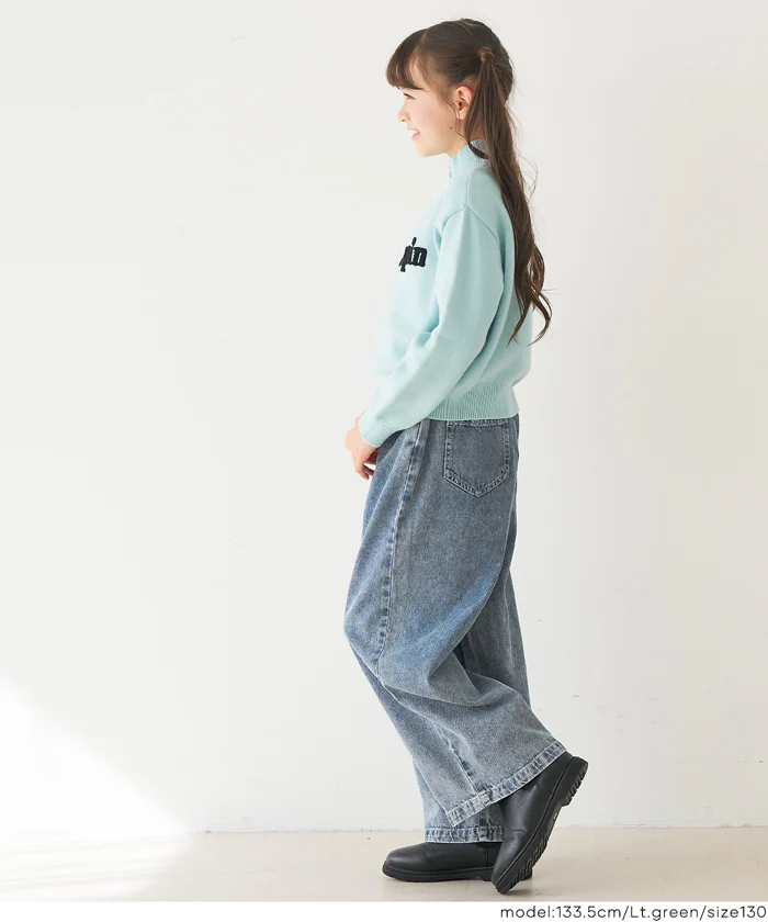 ハーフジップニットトップス キッズ メール便不可 - Image 8