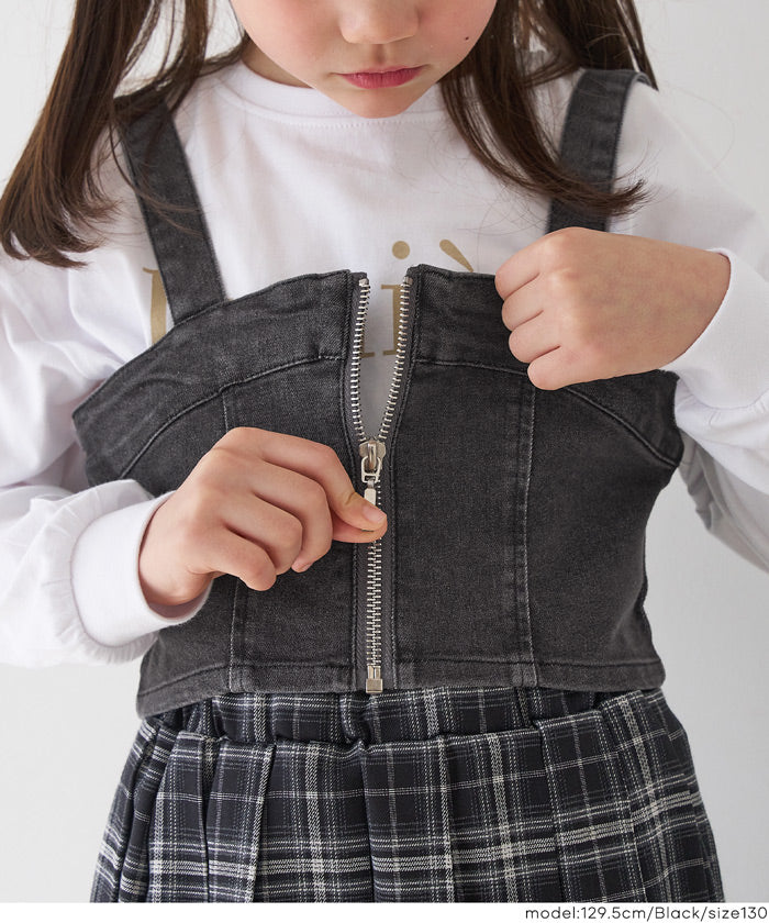 デニムジップビスチェ キッズ メール便不可 - Image 13
