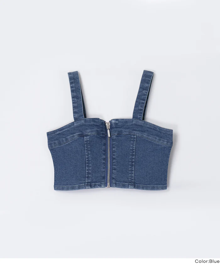 デニムジップビスチェ キッズ メール便不可 - Image 15