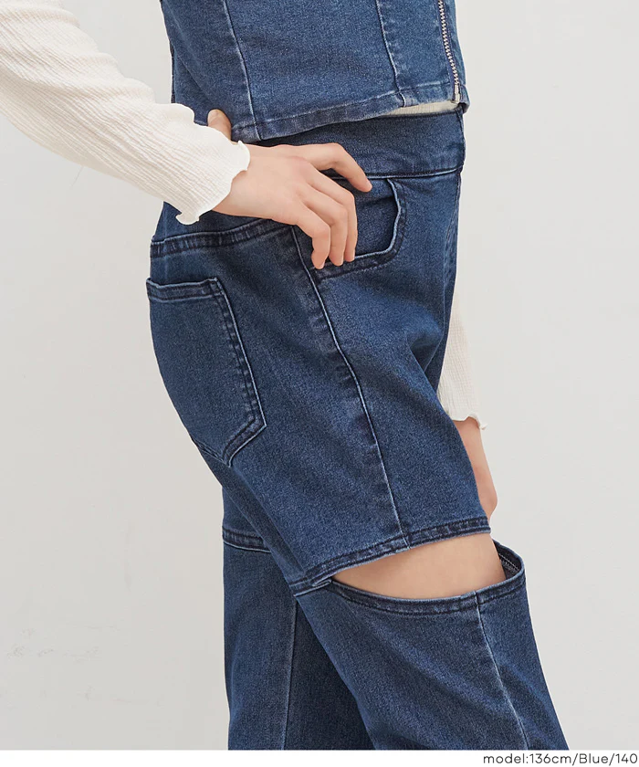 セール★1990円→1690円 デニムカットアウトパンツ キッズ メール便不可 - Image 7