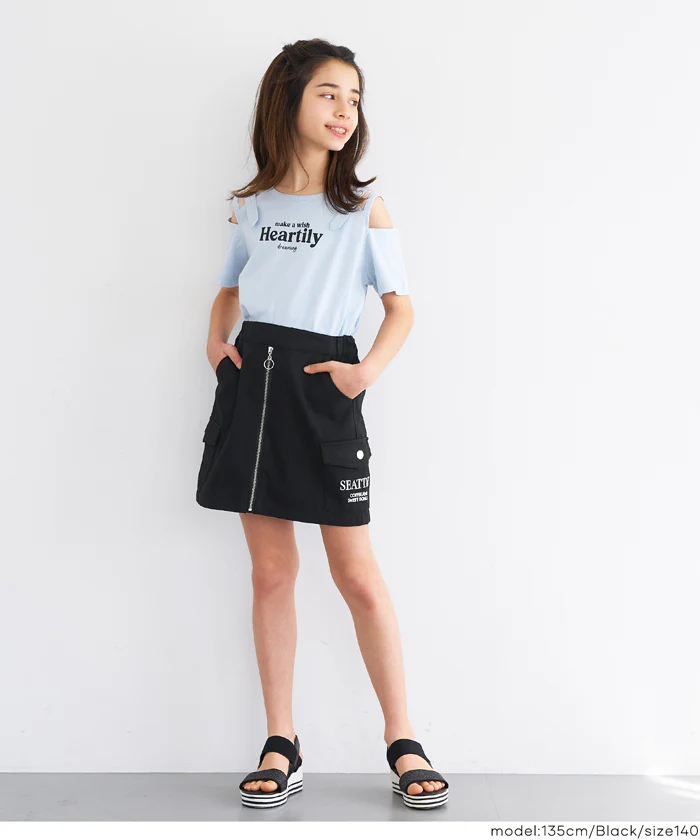 フロントジップスカート キッズ メール便不可 - Image 6
