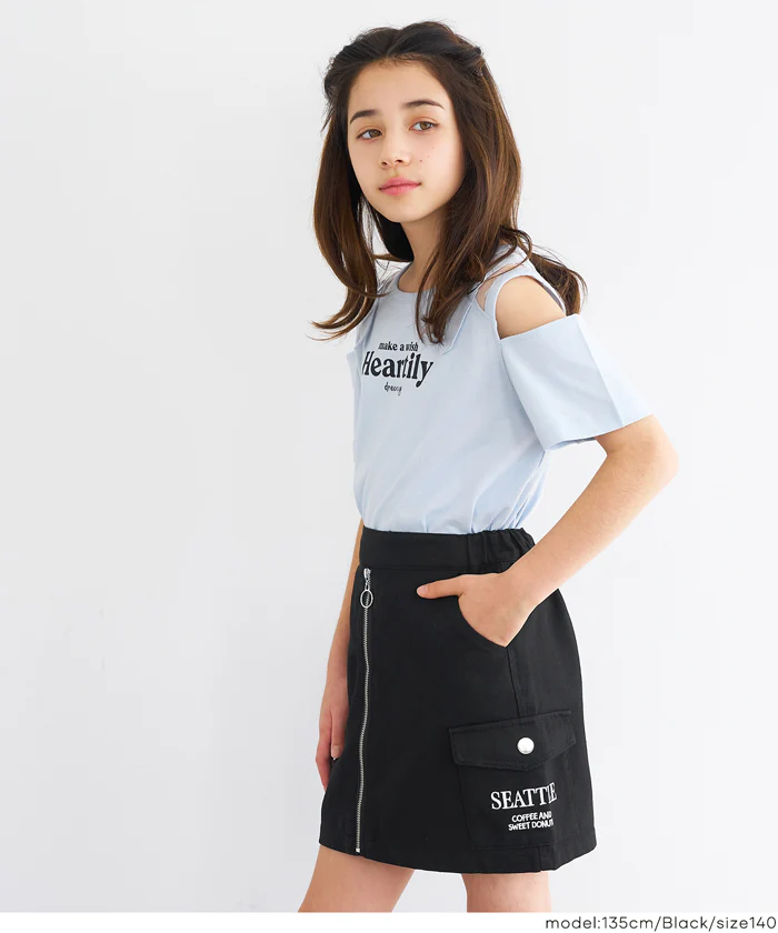 フロントジップスカート キッズ メール便不可 - Image 7