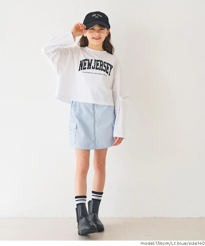 フロントジップスカート キッズ メール便不可 - Image 8