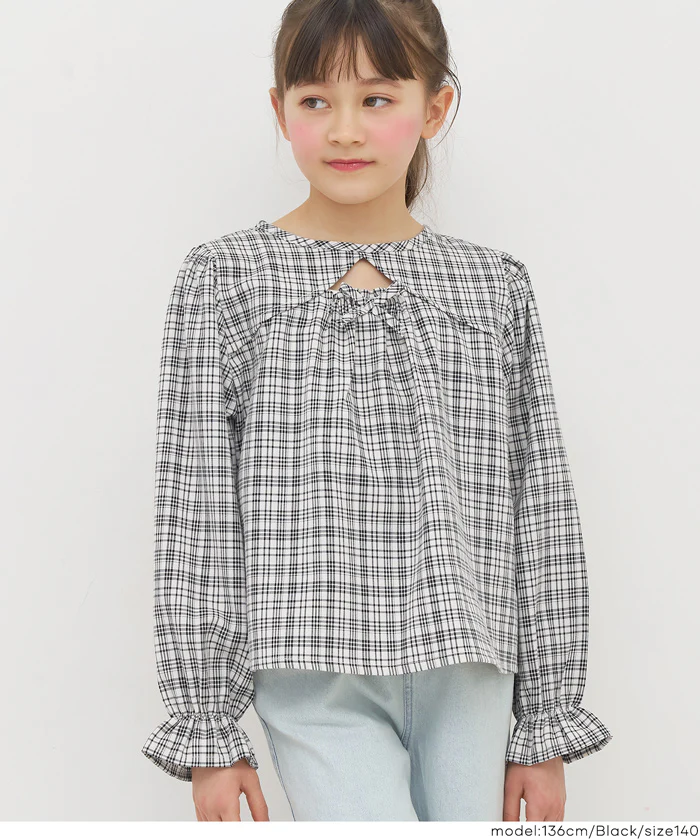 セール★1690円→990円 チェックブラウス キッズ メール便不可 - Image 5