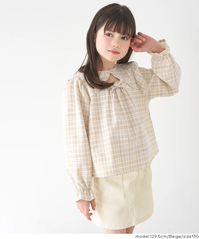 セール★1690円→990円 チェックブラウス キッズ メール便不可 - Image 9