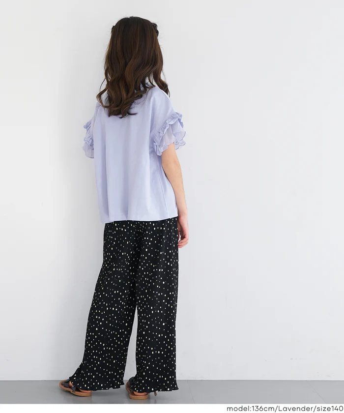 GW限定セール★ 袖フリルレイヤードTシャツ キッズ メール便不可 - Image 4