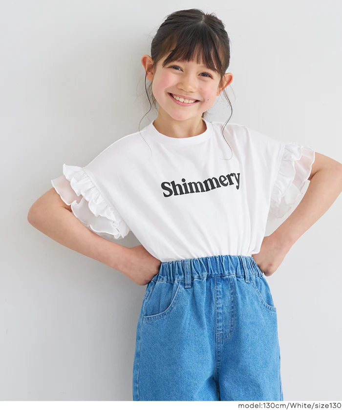 GW限定セール★ 袖フリルレイヤードTシャツ キッズ メール便不可 - Image 7
