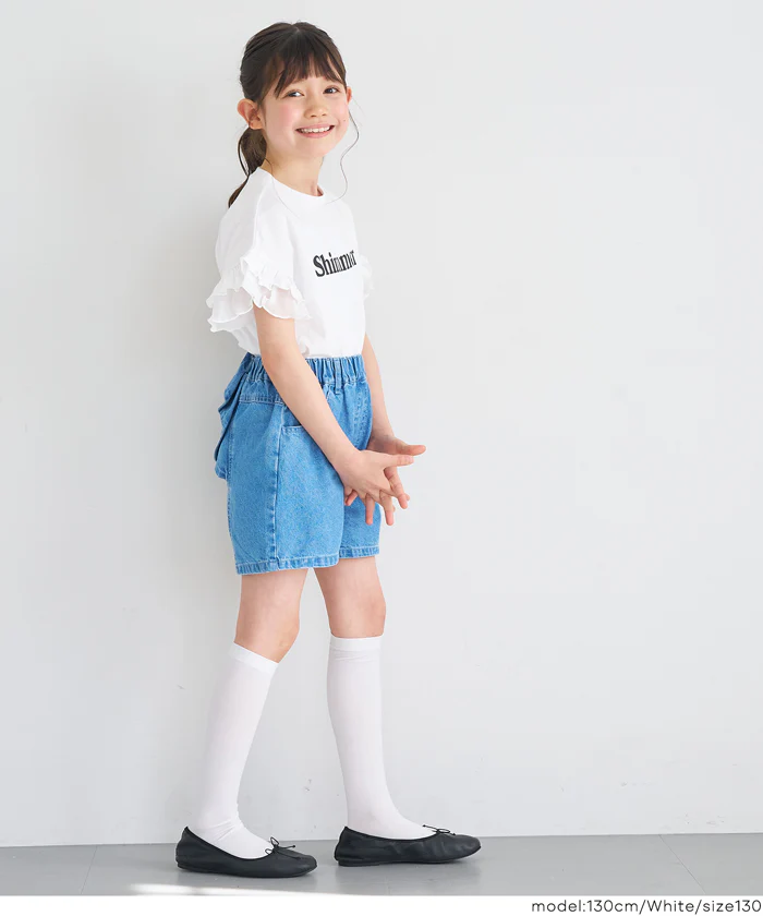 GW限定セール★ 袖フリルレイヤードTシャツ キッズ メール便不可 - Image 8